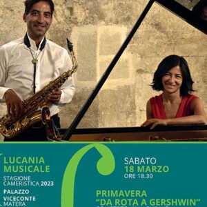 Lucania Musicale – “Da Rota a Gershwin” Concerto Inaugurale Stagione Cameristica 2023