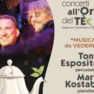 Concerti all’Ora del Tè “MUSICA DA VEDERE”, Tony Esposito e Mark Kostabi – Museo Ridola, Matera Concerti all’Ora del Tè “MUSICA DA VEDERE”, Tony Esposito e Mark Kostabi – Museo Ridola, Matera
